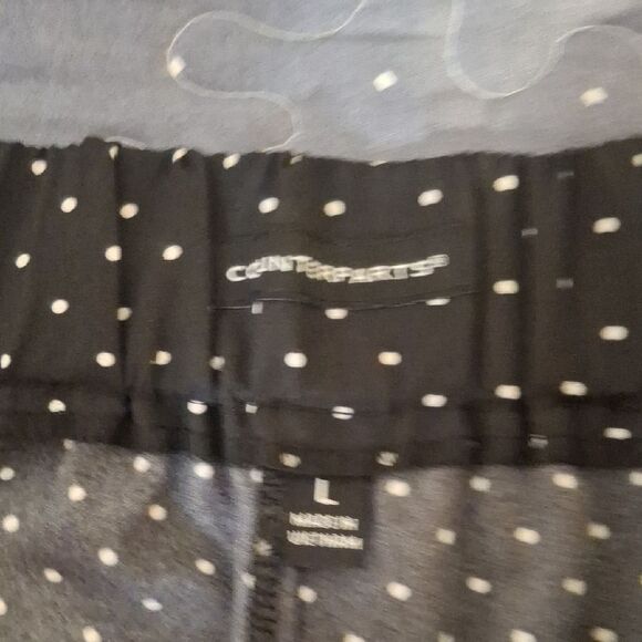 Counterparts Black Polka Dot Pants size large - Picture 3 of 6